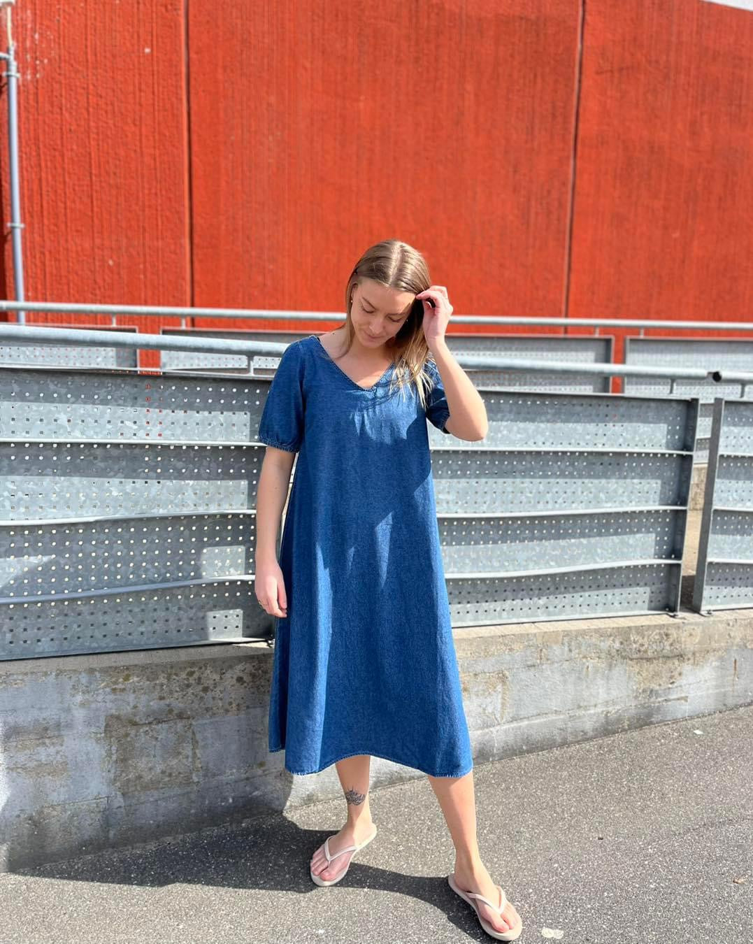 PCAMAG Dress - Medium Blue Denim